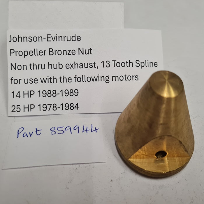 OMC Evinrude & Johnson Propeller nuts spacers and thrust washers