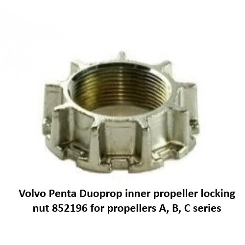 Volvo Penta Propeller nuts spacers and thrust washers and tools