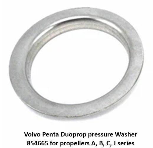 Volvo Penta Propeller nuts spacers and thrust washers and tools