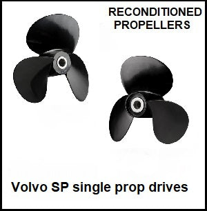 volvo single prop drives short and long hub Recon propellers