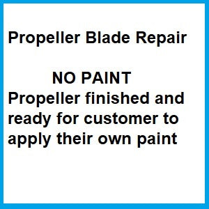 14.1/8" to 16" diameter Aluminium Propeller Blade Repair Service please select number of blades