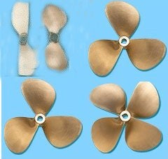 Bronze propellers fixed blade and folding reconditioned propellers