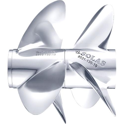 Pattern volvo duo stainless steel props Solas series - PRICE PER SET off 1 x LH & 1 x RH propeller
