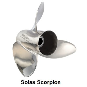 E series 4.3/4" gearcase for Mercury, Mariner, Mercruiser recon aluminium stainless steel propellers