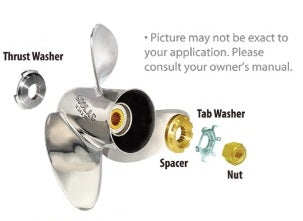 Mercury Mariner & Mercruiser Propeller nuts spacers and thrust washers and vent plugs