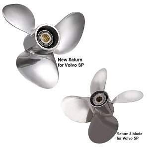 Solas Saturn 3-Blade Stainless Steel Propeller – 9.25" Diameter X 9 Pitch, Right Rotation, For 6-15 HP Motors