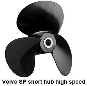 3 Blade Aluminum Volvo SP short hub