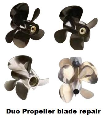 Duo propellers repair aluminium, stainless steel or bronze