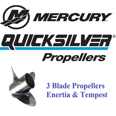 Quicksilver Stainless Steel 3 blade E series Enertia & Tempest
