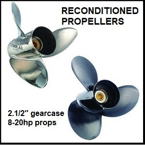 A series 2.1/2" gearcase recon aluminium & stainless steel propellers